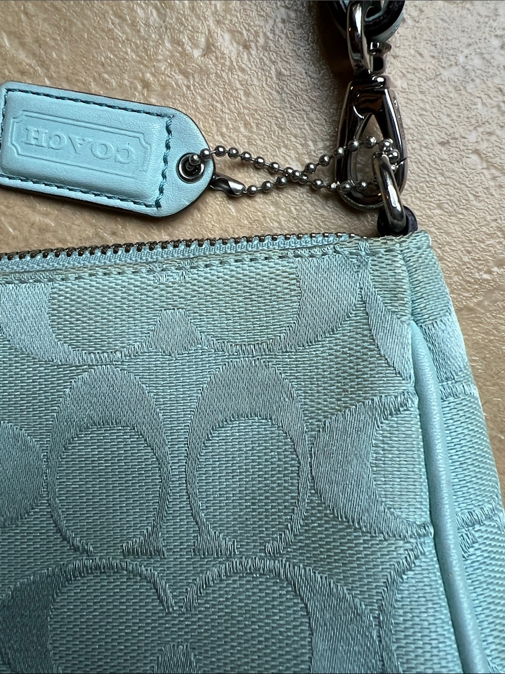 Coach Signature Demi Mini Pouch Bag Vintage - Picture 11 of 12